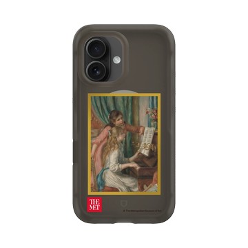 iPhone 16 AirX 本質黑 - The MET - 畫框系列 - 雷諾瓦《彈鋼琴的兩位少女》