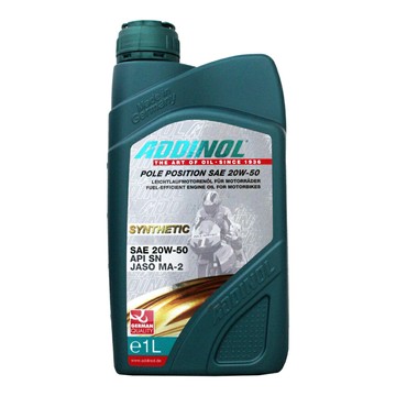ADDINOL 20W50 POLE POSITIN 機車 全合成機油【299免運領券再享折扣】