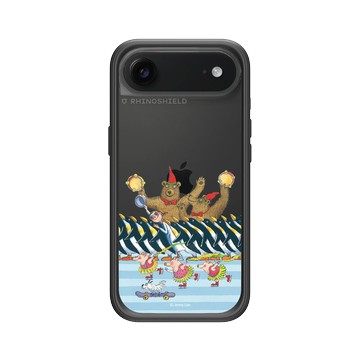 iPhone Air Mod NX -邊框背蓋組合 (相機按鈕) 黑 - 幾米 Jimmy Liao - 地下鐵-動物冰舞