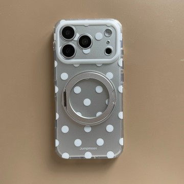 旋轉支架磨砂波點蘋果iPhone16/15適用蘋果18/17PROMAX手機殼防摔