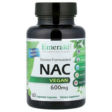 Emerald Laboratories, NAC Vegan，600 毫克，60 粒素食膠囊