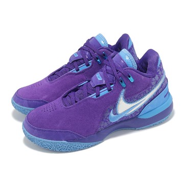 籃球鞋 ZM Lebron NXXT GEN AMPD 男鞋 紫 藍 中筒 LBJ 氣墊 FJ1566-500