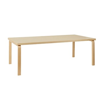 Aalto Table 86 矩形桌（原木色桌面、210 x 100 公分）