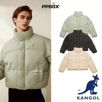 KANGOL 袋鼠  韓版 修身鋪棉外套 限定款【65558440】時尚 長袖 衣服 微短版 防寒外套 外套 上衣 大衣