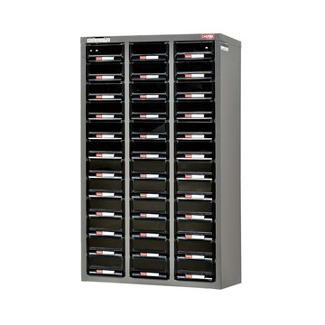 樹德SHUTER 三排 36格 零件櫃 黑抽/組 A5V-336【領券滿額再折千12/31止】