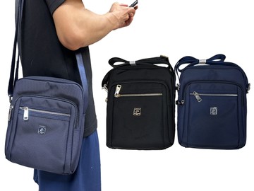 ~雪黛屋~SANDIA-POLO 斜側包中小容量二層主+外袋共五層大齒拉鍊防水尼龍BSP10182301200