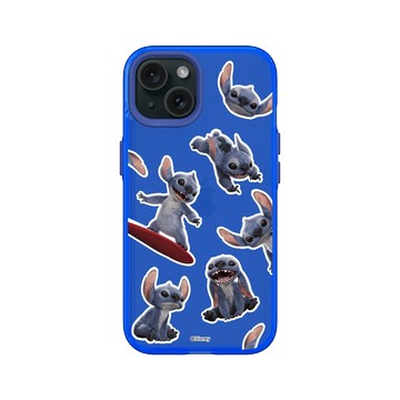iPhone 15 Clear 激光藍 - 迪士尼-史迪奇 Disney Stitch - 史迪奇 - 電影版圖樣