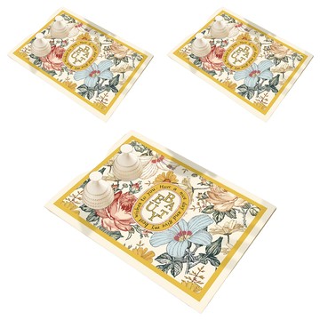 硅藻泥桌墊 方格紋/菱格紋/青青草原  向光  39.4 x 29.4cm  3個