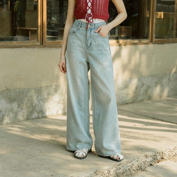 簡約側雙線造型牛仔褲 S/M/L