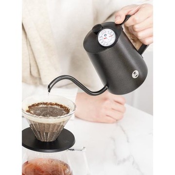 泰摩 魚三手沖咖啡壺 魚3掛耳沖泡壺304不銹鋼滴漏式家用長嘴壺