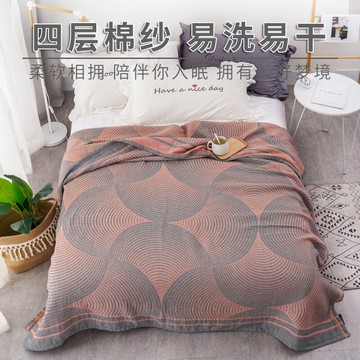 歐美紗布高級毛巾被四層純棉夏季薄款單人雙人老式全棉空調蓋毯被