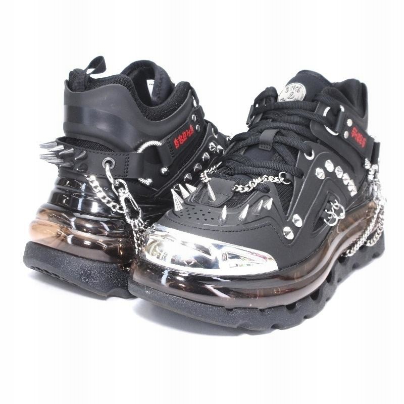 美品 SHOES 53045 シューズ53045 41 BUMP'AIR BLACK GOTHIC HIGH