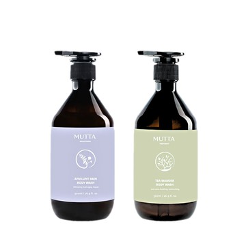 【MUTTA 沐塔】全能沐浴系列500ml-二款任選(茶尋漫步淨痘舒敏沐浴露/杏花微雨 水光嫩白沐浴露)