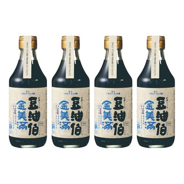 豆油伯 金美滿無添加糖釀造醬油  4瓶  300ml