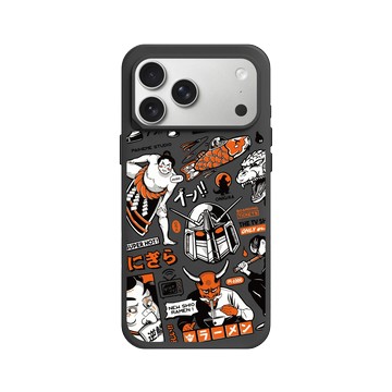 iPhone 17 Pro Max SolidX 黑 - Paiheme Studio - Black Orange Mix-透明