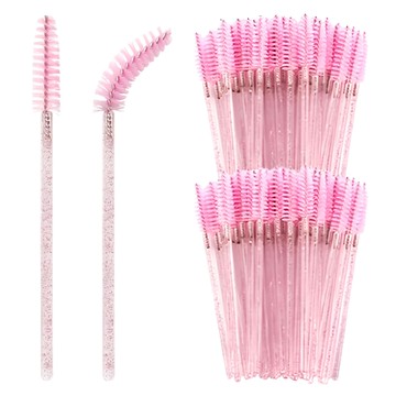 LaMon 閃亮睫毛螺旋刷 100入  1個  粉色