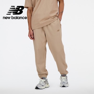 【New Balance】 NB 兩側螺紋拼接棉質長褲_男性_卡其色_AMP41508SOT