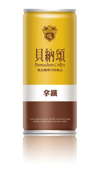 【常溫】貝納頌咖啡_拿鐵_210ml  *24瓶