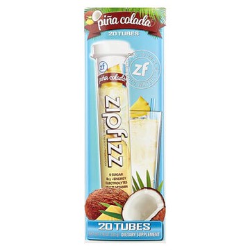 Zipfizz, 能量混合飲品，椰林飄香，20 管，每管 0.39 盎司（11 克）