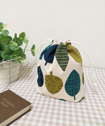 集福系列立體束口袋/旅行收納袋/萬用防塵袋/樹葉森林款