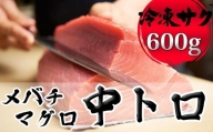 メバチマグロ 中トロ 600g(冷凍・サク)[0011-0010]