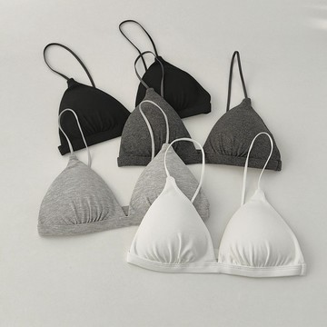 【太妮絲R268】現貨 法式 無鋼圈 三角杯 美背內衣 小胸 聚攏 細肩帶 Bra Top 三角杯內衣  胸墊內衣 內衣