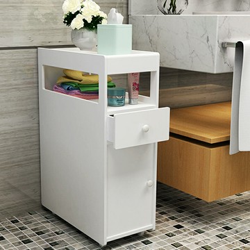 衛生間置物架小側櫃防水落地夾縫浴室收納櫃子衛生間馬桶邊櫃窄櫃 雙11全館免運