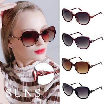 【SUNS】淑女款星星鑲鑽造型墨鏡/太陽眼鏡 抗UV(3282)