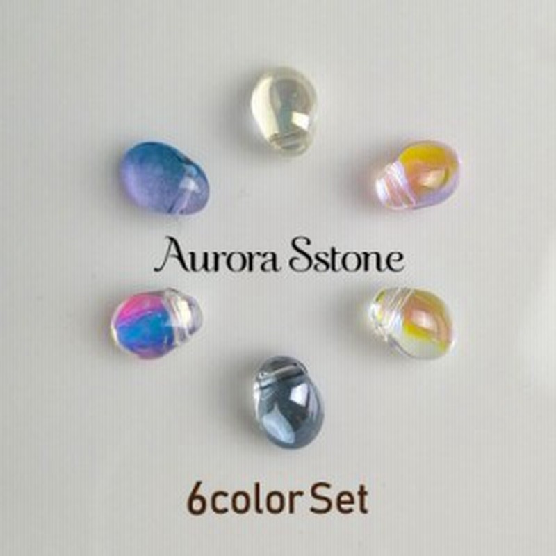 ネイルパーツ ストーン クリア 全6色セット 石 水晶 天然石風 ジェルネイル レジン オーロラ アート アクセサリー 通販 Lineポイント最大1 0 Get Lineショッピング