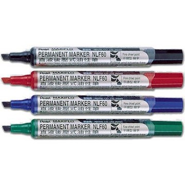 【文具通】Pentel ぺんてる 飛龍 後壓式 油性筆 NLF60 平 綠 A1350024【APP滿額下單10%點數(單一帳號最高5000點)】1/31止