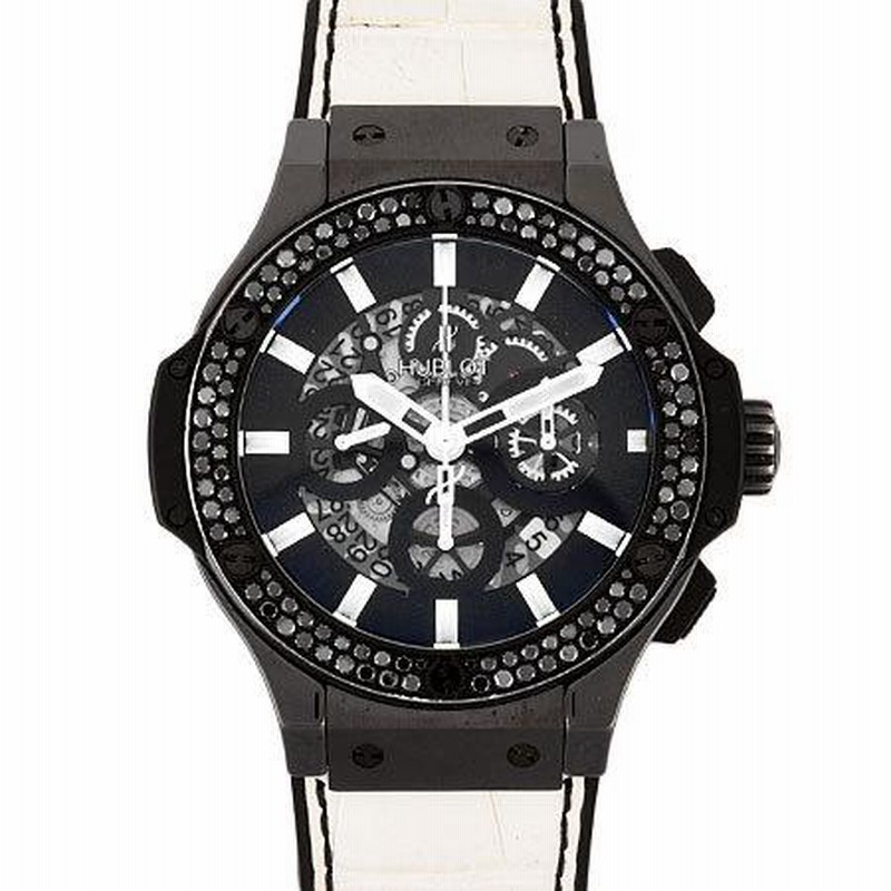 ウブロ HUBLOT ビッグバン アエロバン クロノグラフ 日本限定30本 ブラックダイヤ メンズ 時計 自動巻き 裏スケ ラバーストラップ  311.CM.1110.GR.1100.DZA10【 | LINEショッピング