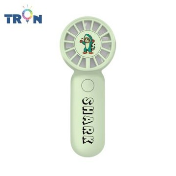 TRON 迷你手持風扇 綠色 貓的衣櫥 三檔風速 防丟掛繩 充電風扇