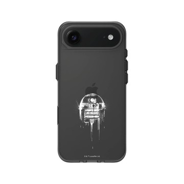 iPhone Air Clear (相機按鈕) 酷墨灰 - 迪士尼-星際大戰 Star Wars - R2D2-噴漆白