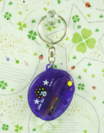 【震撼精品百貨】阿福羅 アフロ 美工刀鑰匙圈-紫 震撼日式精品百貨