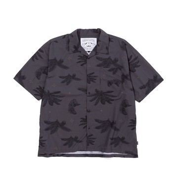日本限定 POLER SHIRRING NYLON SHIRT 印花襯衫 / 黑色印花 - L