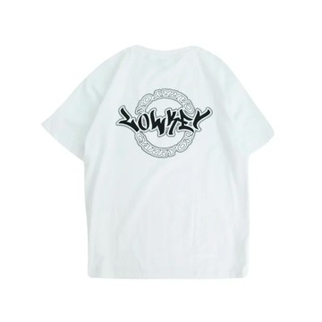 CARRYON X LOWKEY 25SS DOUBLE NAME LOGO TEE WHITE