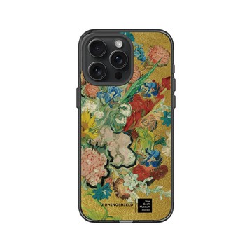 iPhone 15 Pro Max Clear 酷墨灰 - Van Gogh Museum - Vincent 的花朵-50週年紀念款