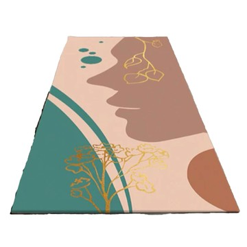 北歐風幾何臥室地毯  120 x 80cm  樹與人