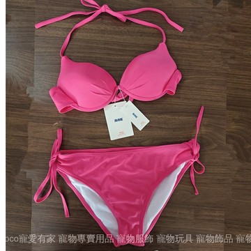 免運 台灣出貨 泳衣女新款玫紅色比基尼三角鋼托聚攏小胸性感bikini沙灘度假泳裝限時下殺 0710