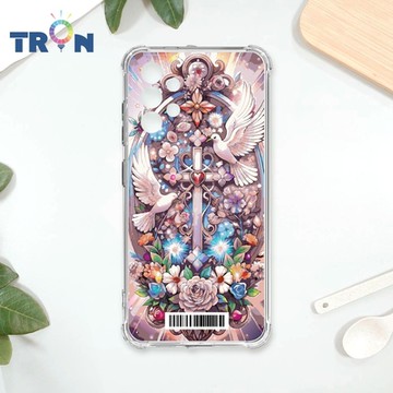 TRON 三星 A53 5G 十字架華麗金光閃閃 四角防摔載具殼 軟殼 手機殼