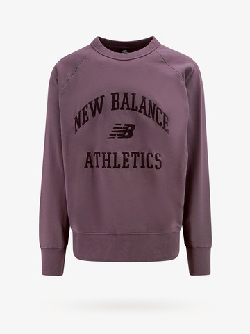 Sustainable cotton sweatshirt with embroidered logo - NEW BALANCE - gender_Man