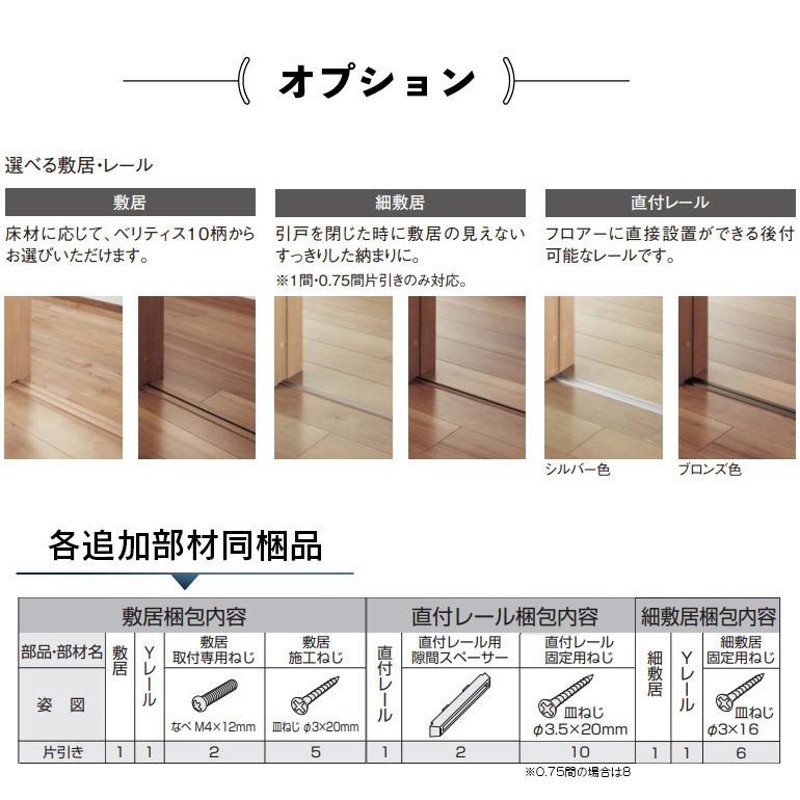 Panasonic ベリティス 引戸枠 枠のみ ※引戸本体/引手なし ※敷居追加