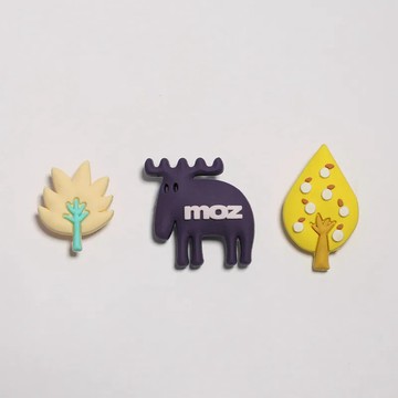 【MOZ瑞典駝鹿】森林樂園 洞洞鞋 專屬鞋扣(3入)