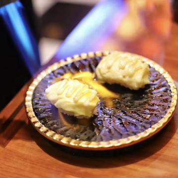 日式懷石板前料理餐具 復古壽司圓形平板盤天婦羅盤刺身盤前菜碟