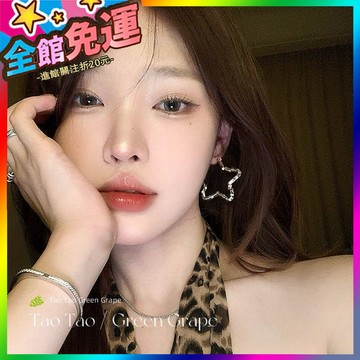 🌸台灣出貨🌸 無耳洞耳夾銀色鏤空碎銀子星星耳環女2025新款耳釘高級方圓臉耳飾 🥇滿額免運🥇X370-11-A