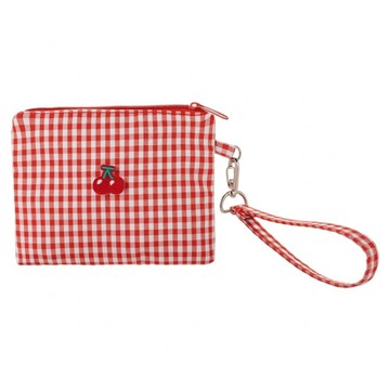 JOW BUY 蕉蕉購物 櫻桃刺繡手提袋  紅色  小
