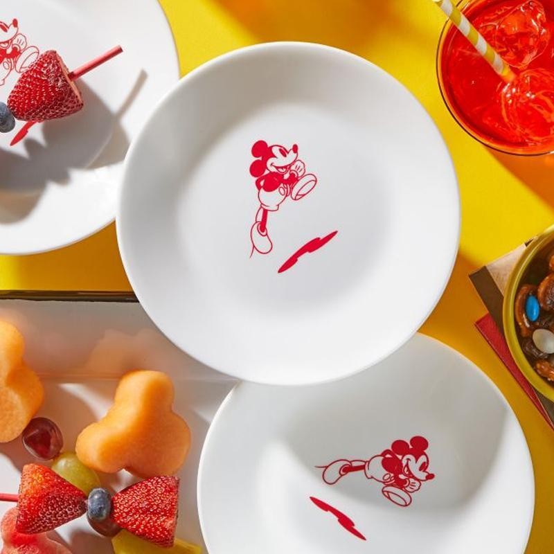 ミッキーマウス ジャンプ アペタイザープレート 皿 直径16cm コレール Corelle 6.75