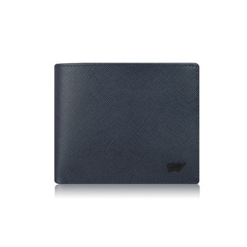 BRAUN BUFFEL 台灣總代理洛菲諾P-II 4卡零錢袋皮夾-藍色/BF347-315-NY