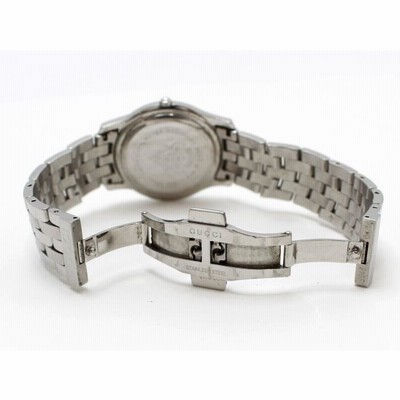 中古】 グッチ Gクラス メンズ腕時計 SS クオーツ デイト