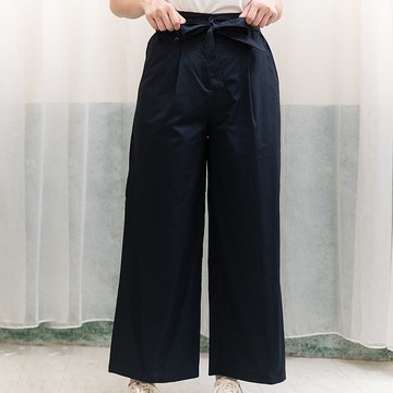 Hana Mokuba 本布腰帶修身寬褲